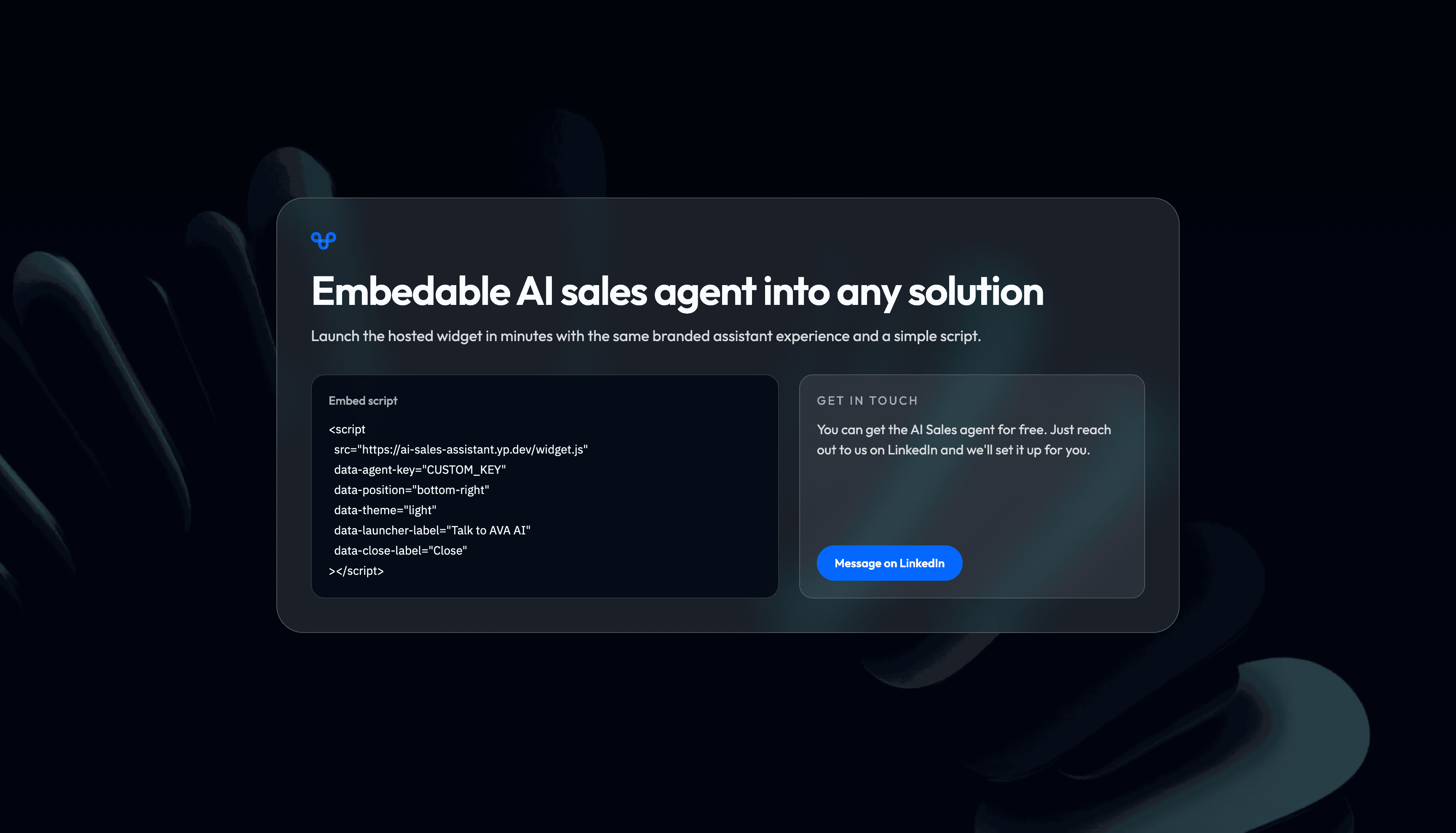 AI Sales Assistant Conversational Interface